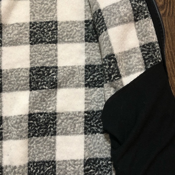 Vintage Northern Reflections Black & White Checkered Sherpa Vest - Picture 15 of 17